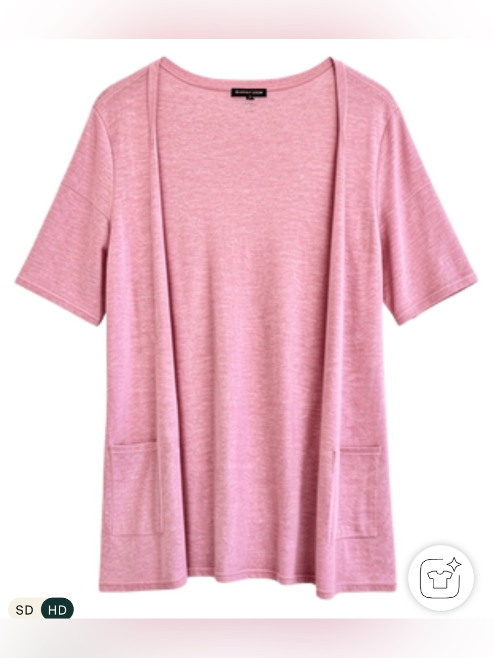 Eileen Fisher 100% Cashmere Pink Button Down Cardigan - Picture 2 of 10